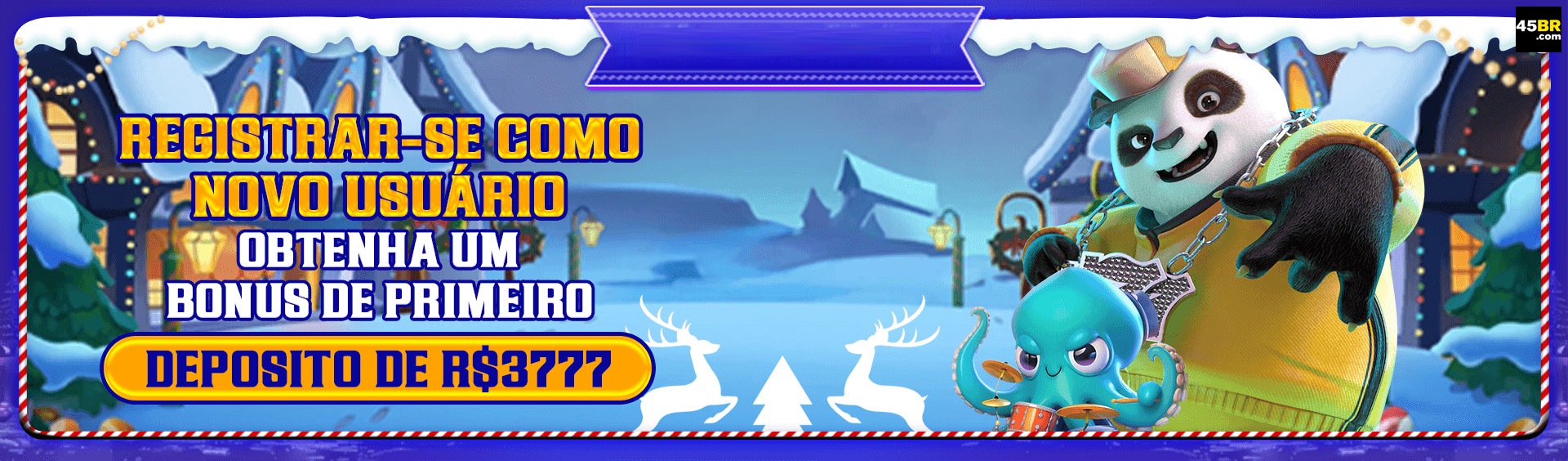 45br — módulo dedicado a promoções ativas, com ênfase em benefício imediato, pensado para atrair o primeiro clique do